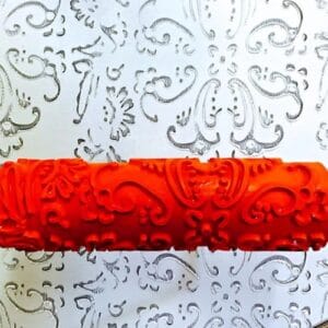 Applying Decorative roll pattern texture