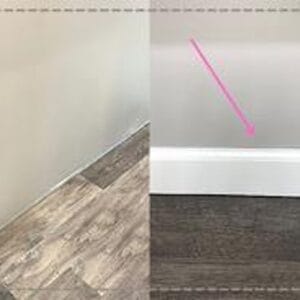 Baseboard replacement or installation