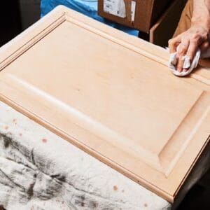 Cabinet preparation before painting