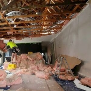 Ceiling Drywall Demolition