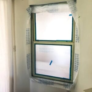 Paint window frame inside