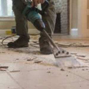 Tile & Mortar Floor Demolition