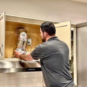 Under-cabinet Vent installation