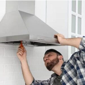 Wall-mounted Hood Vent Installation