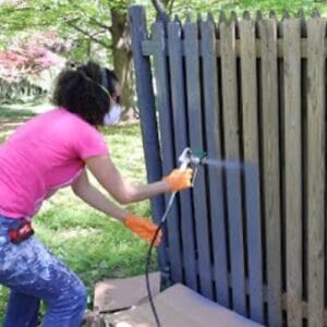 Wooden Fence Painting
