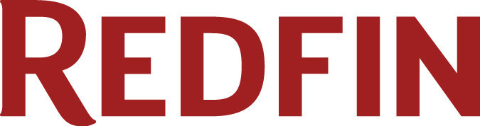The Redfin logo, featuring the company name "REDFIN" in bold, dark red capital letters with a serif font.