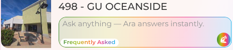 Renovation Hub app: Ara on the project card