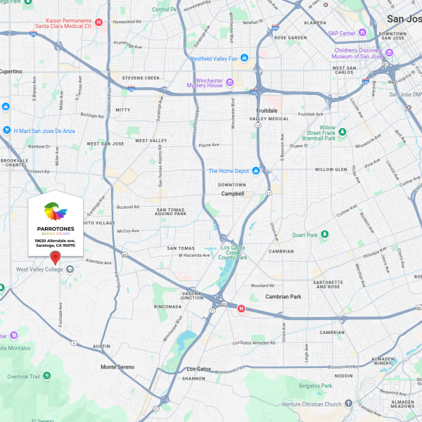 on map